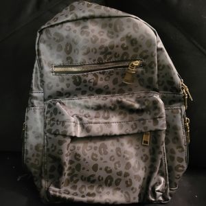 Leopard print backpack